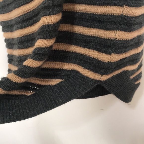 Ripe Knit Tunic Sweater Dress gray tan striped Medium - Picture 3 of 11